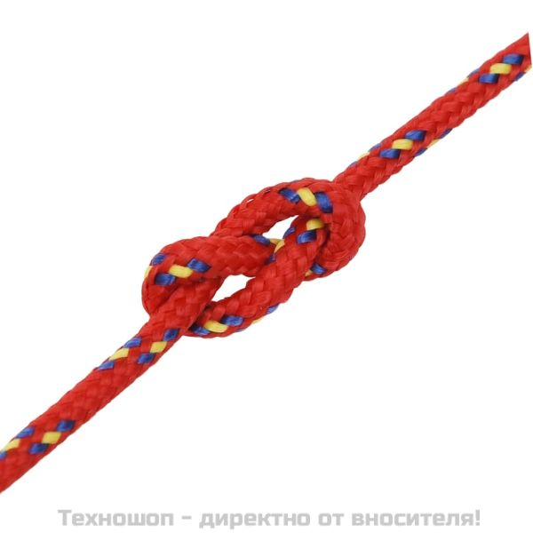 Въже за лодка Червено 2 мм 100 м полипропилен