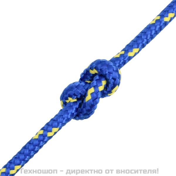 Въже за лодка синьо 6 мм 250 м полипропилен