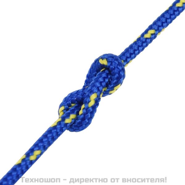Въже за лодка синьо 3 мм 50 м полипропилен