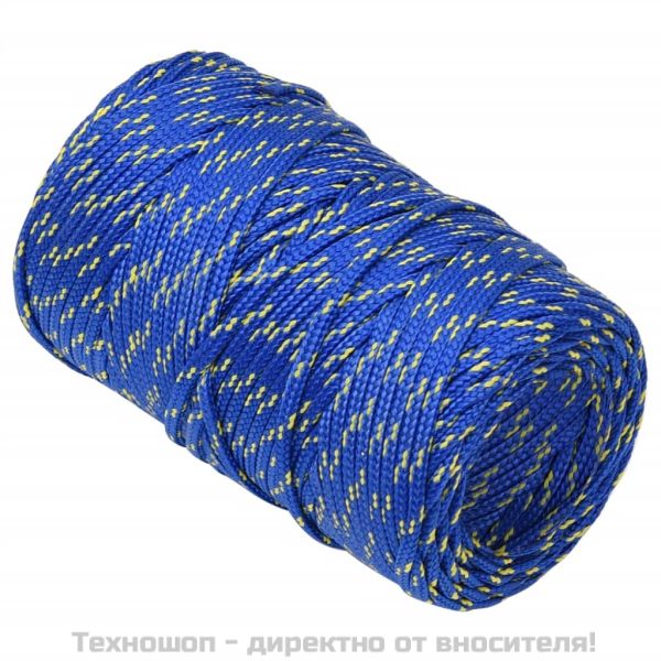 Въже за лодка синьо 2 мм 250 м полипропилен
