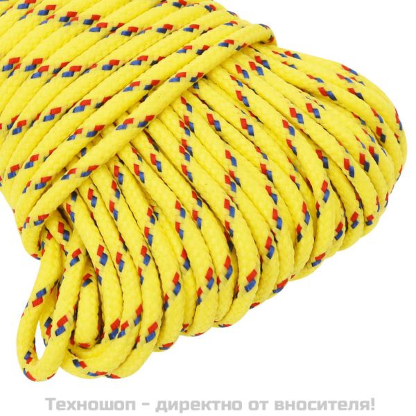 Въже за лодка жълто 3 мм 500 м полипропилен