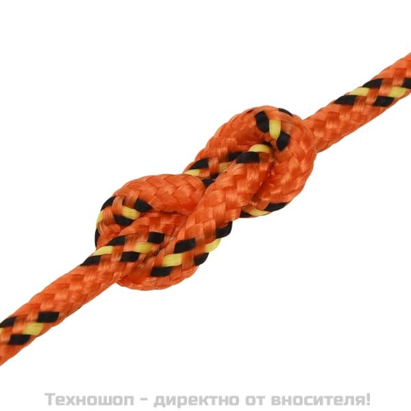 Въже за лодка оранжево 4 мм 25 м полипропилен