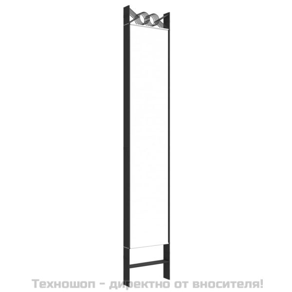 Параван за стая, 6 панела, бял, 240x220 см, текстил