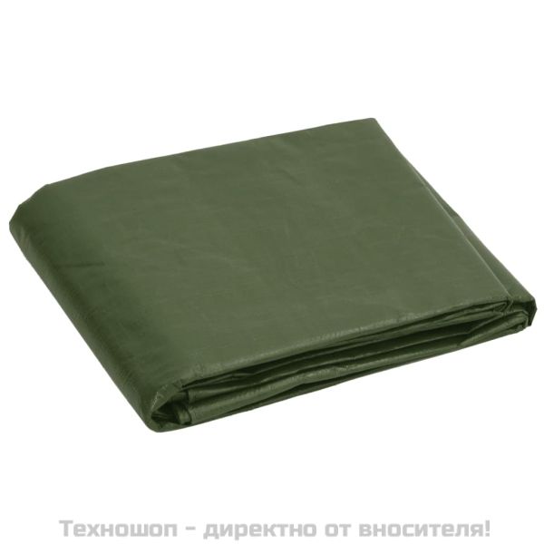 Брезент, 180 г/м², 3x4 м, зелен, HDPE