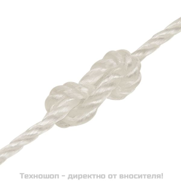 Работно въже бяло 8 мм 50 м полипропилен