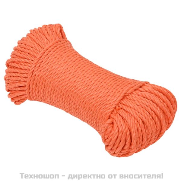 Работно въже оранжево 8 мм 50 м полипропилен