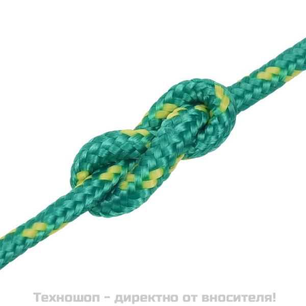 Въже за лодка зелено 3 мм 500 м полипропилен