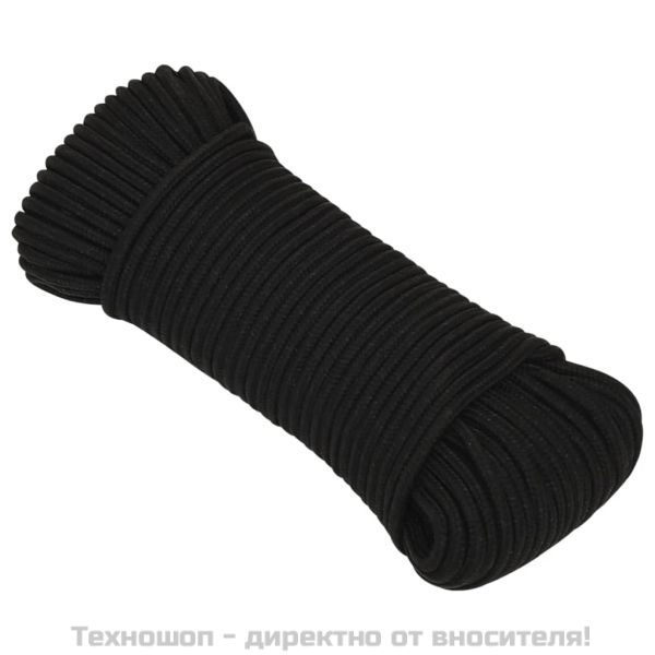 Работно въже черно 4 мм 25 м полиестер