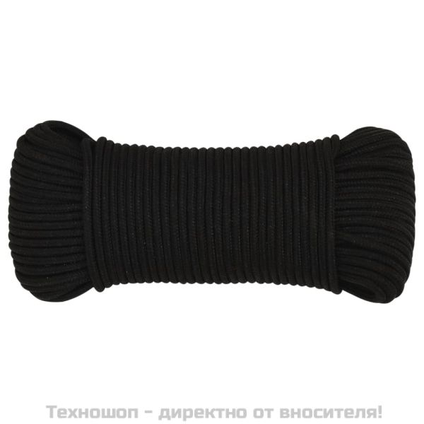Работно въже черно 4 мм 25 м полиестер