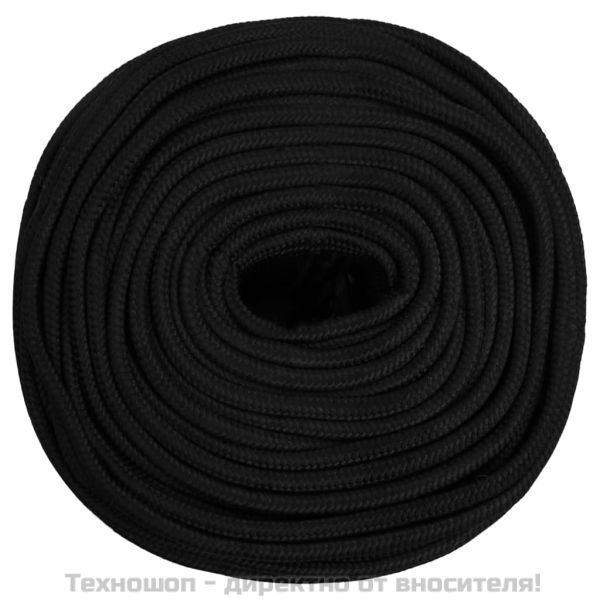 Работно въже черно 6 мм 50 м полиестер