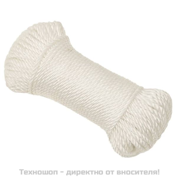 Работно въже бяло 6 мм 100 м полипропилен