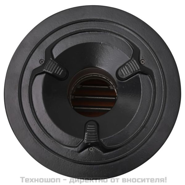 Къмпинг печка на дърва сребърна 51,5x35x30,5 см инокс