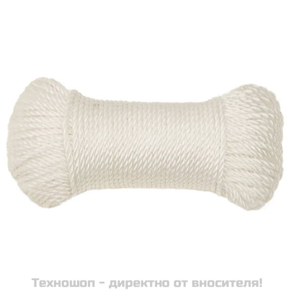 Работно въже бяло 8 мм 25 м полипропилен