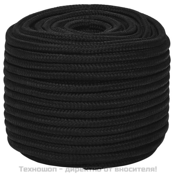 Работно въже черно 12 мм 250 м полиестер