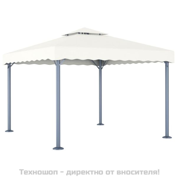 Шатра, 300x300 см, кремава, алуминий