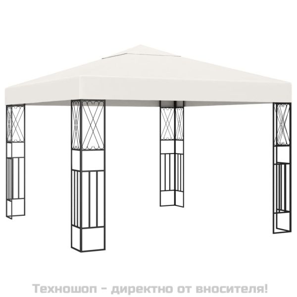 Шатра, 3x3 м, кремава, текстил