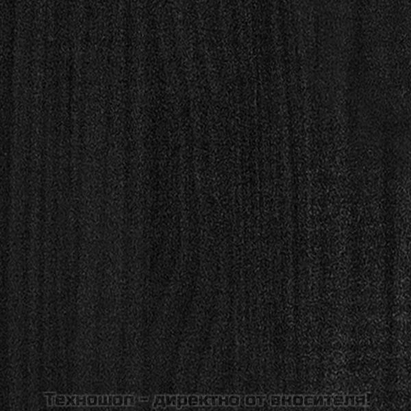 Градински сандък, черен, 50x50x70 см, бор масив