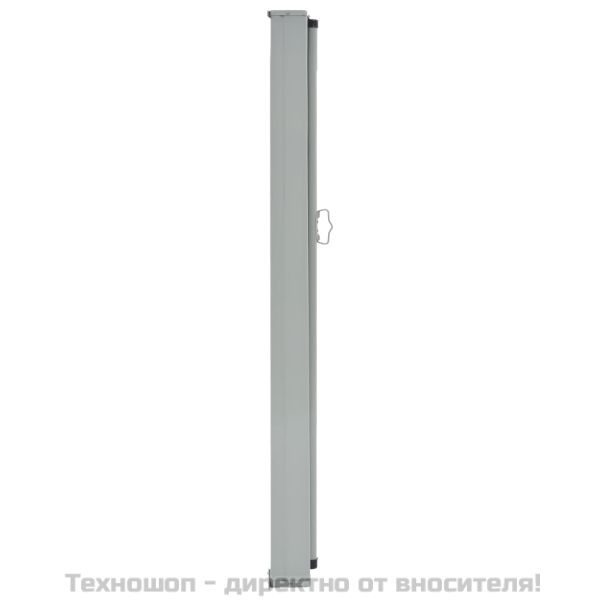 Прибираща се дворна странична тента, 160x300 см, синя