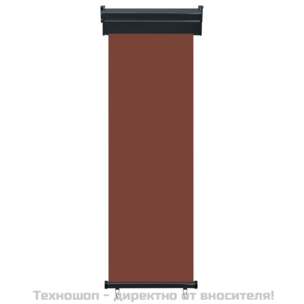Вертикална тента за балкон, 65x250 см, кафява