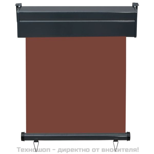 Вертикална тента за балкон, 65x250 см, кафява