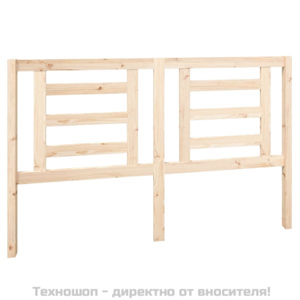 Горна табла за легло, 156x4x100 см, бор масив
