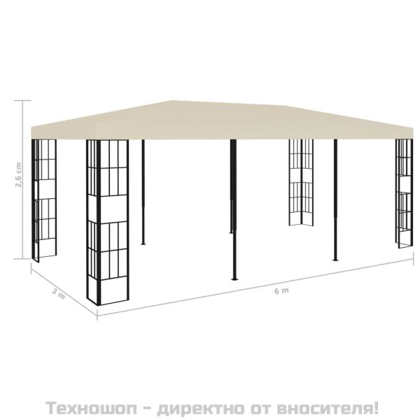 Шатра, 3х6 м, кремава