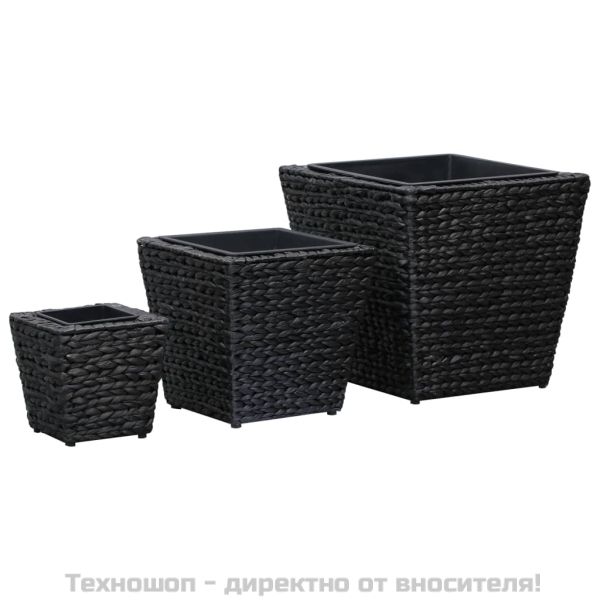 Повдигнати лехи, 3 бр, воден хиацинт, черни