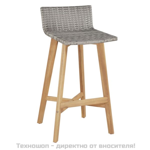 Градински трапезен комплект, 5 части, акация масив