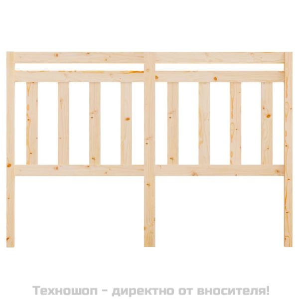 Горна табла за легло, 156x4x100 см, бор масив