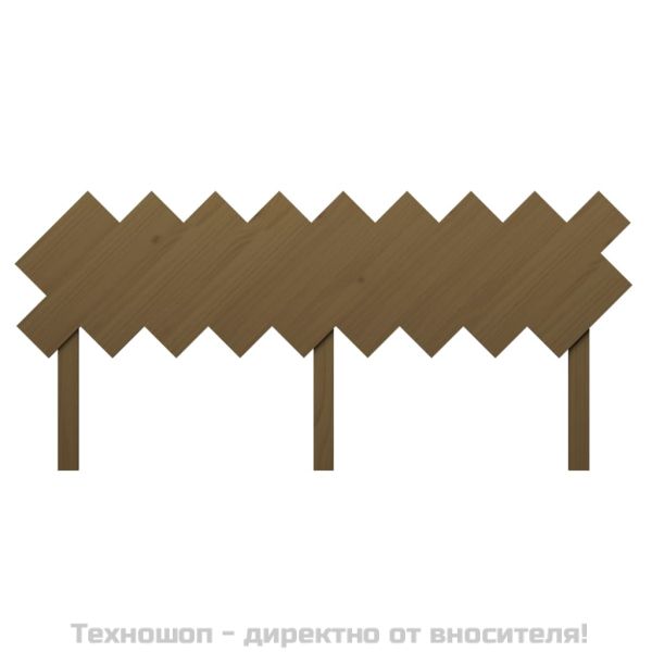 Горна табла за легло, меденокафява, 178x3x80,5 см, бор масив