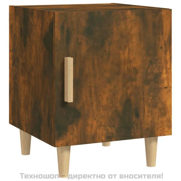 Нощно шкафче, опушен дъб, инженерно дърво