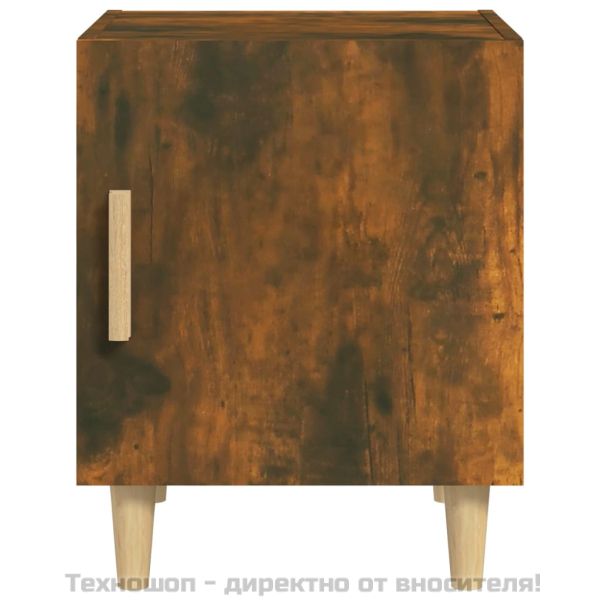 Нощно шкафче, опушен дъб, инженерно дърво