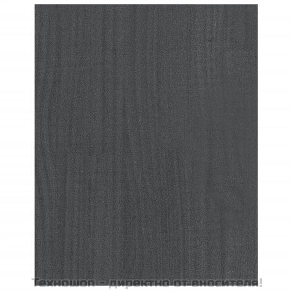 ТВ шкаф, сив, 70x33x42 см, бор масив