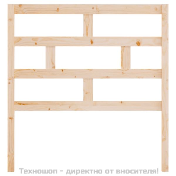 Горна табла за легло, 106x4x100 см, бор масив
