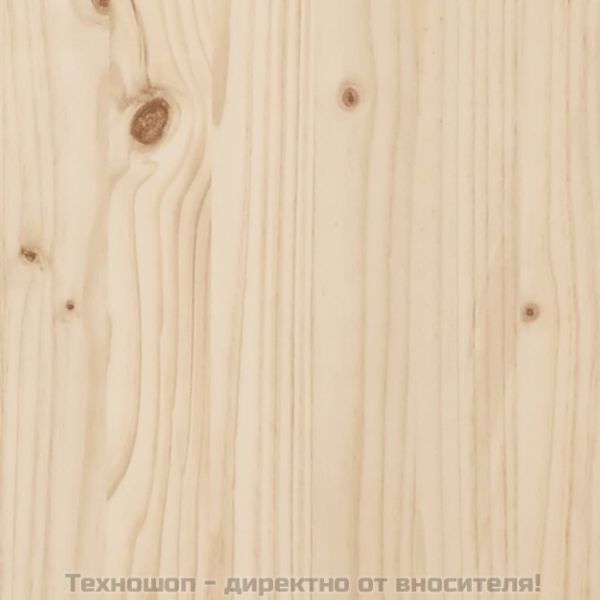 Горна табла за легло, 106x4x100 см, бор масив