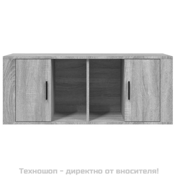 ТB шкаф, сив сонома, 100x35x40 см, инженерно дърво