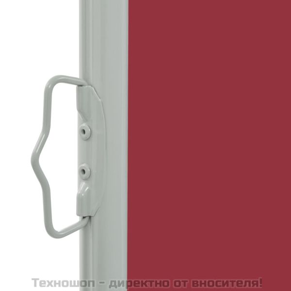 Прибираща се дворна странична тента, 160x300 см, червена