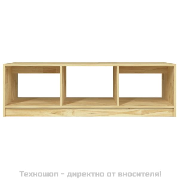 Кафе маса, 110x50x34 см, борово дърво масив