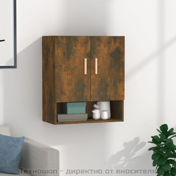 Стенен шкаф, опушен дъб, 60x31x70 см, инженерно дърво