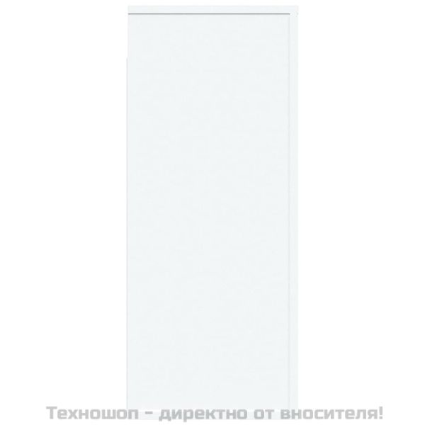 Стенен шкаф, бял, 80x33x80 см, инженерно дърво