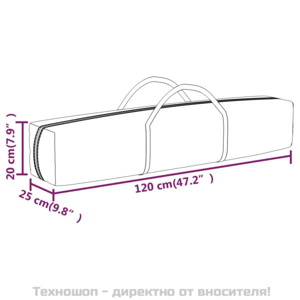 Сгъваема парти палатка, таупе, 3x3 м