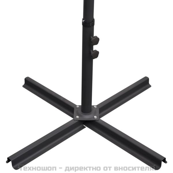 Конзолен градински чадър 3 м зелен