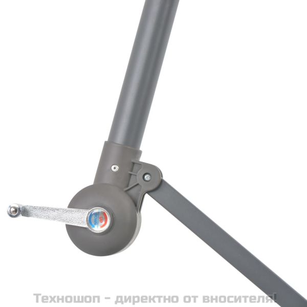 Конзолен градински чадър с алуминиев прът, 300 см, таупе