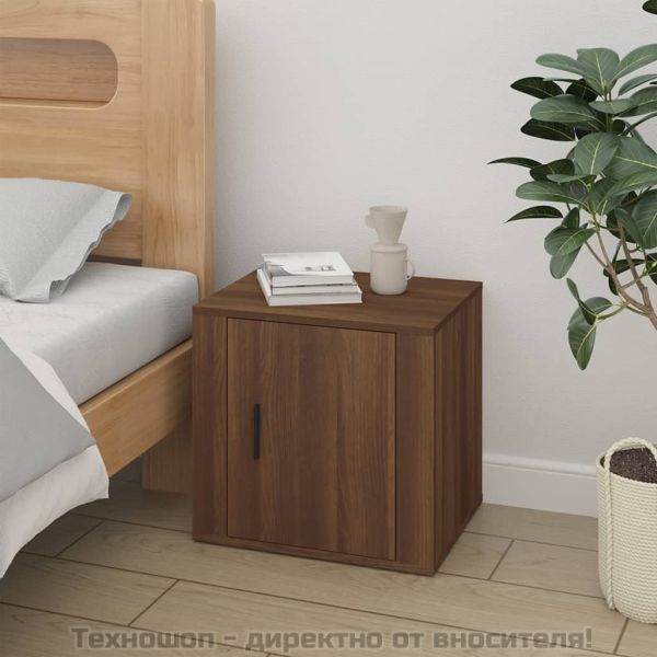 Нощни шкафчета, 2 бр, кафяв дъб, 50x39x47 см