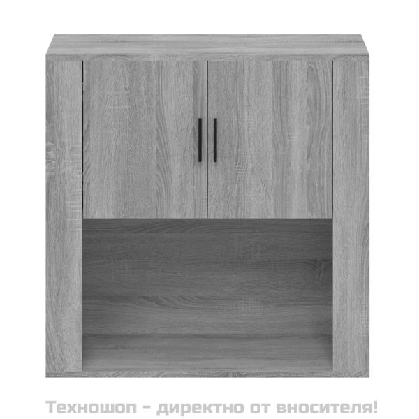 Стенен шкаф, сив сонома, 80x33x80 см, инженерно дърво