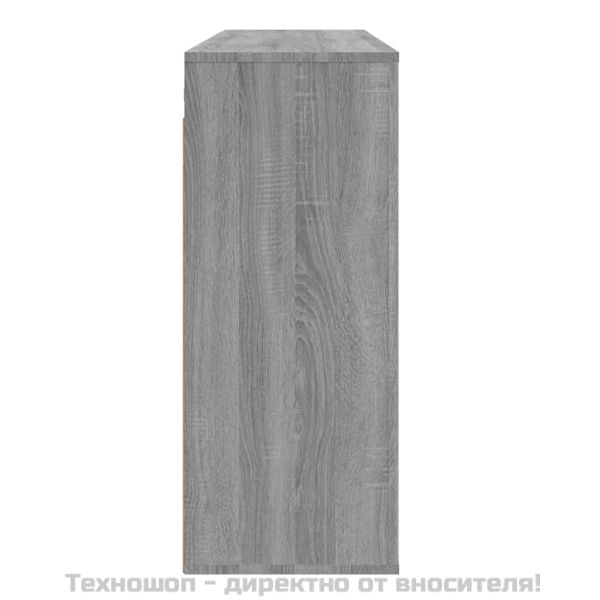 Стенен шкаф, сив сонома, 80x33x80 см, инженерно дърво