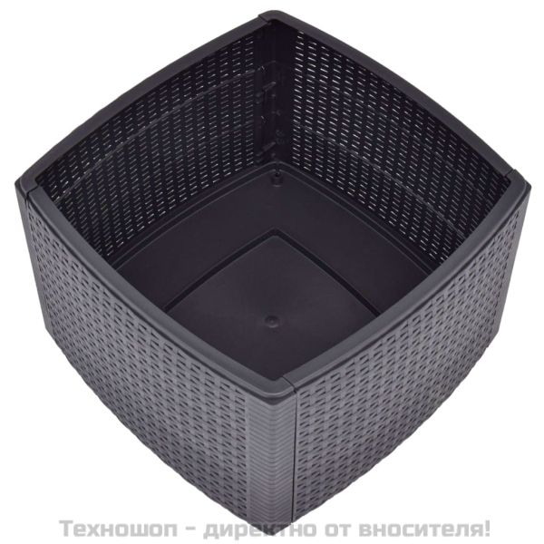 Странична маса, мока, 54x54x36,5 см, пластмаса