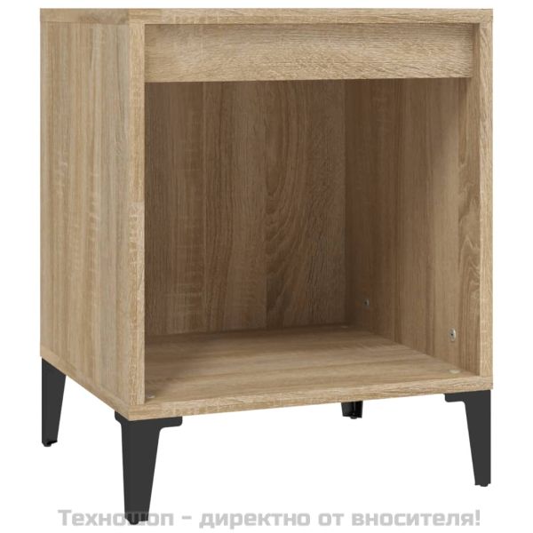 Нощно шкафче, сонома дъб, 40x35x50 см