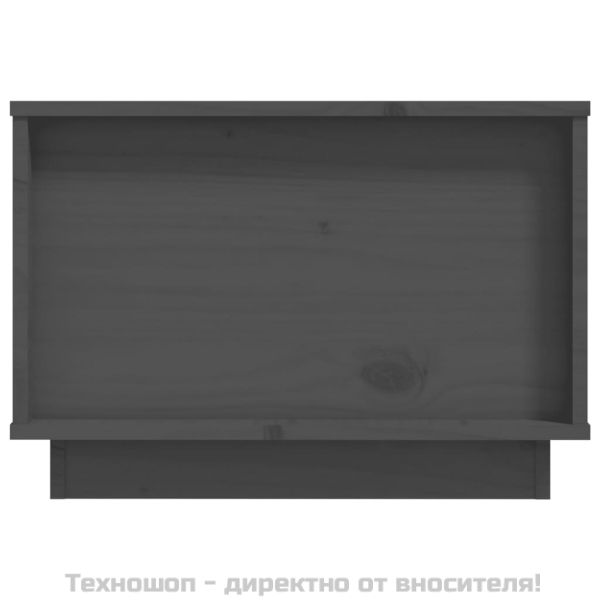 Кафе маса, сива, 60x50x35 см, бор масив