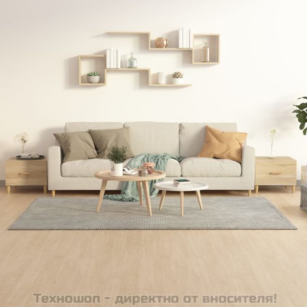 Кафе маси, 2 бр, дъб сонома, 50x50x40 см, инженерно дърво